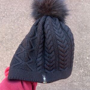 Smartwool Black Knit Pom Beanie